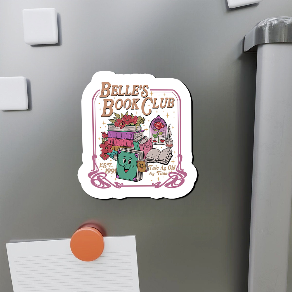 Pagewings Belle's Book Club Fridge Magnet