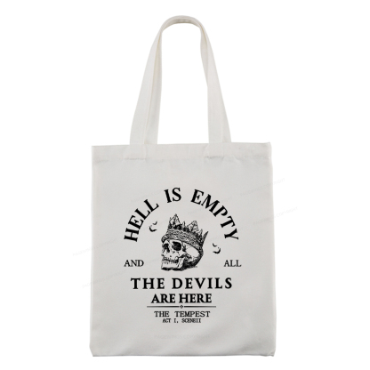 Pagewings Hell Is Empty And All The Devils Are Here Tote Bag