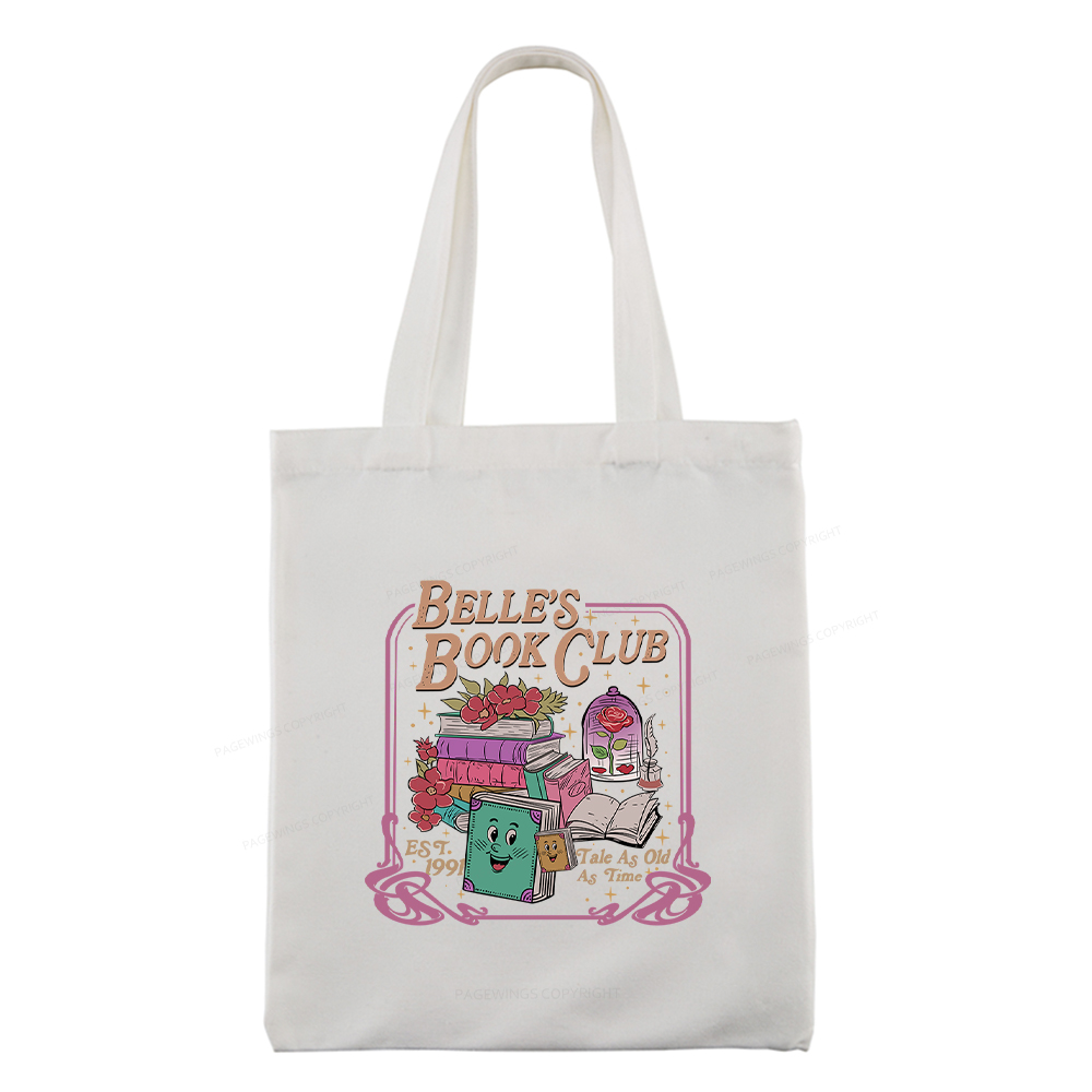 Pagewings Belle's Book Club Tote Bag