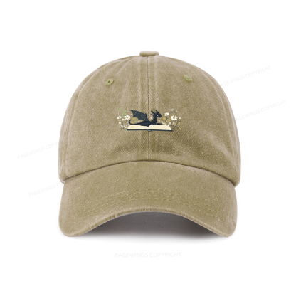 Pagewings Dragon Book Washed Cap