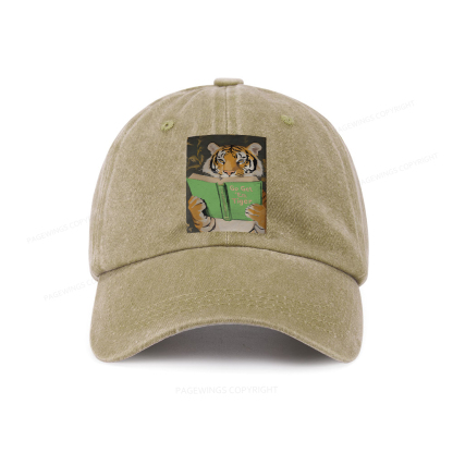 Pagewings Motivational Tiger Washed Cap
