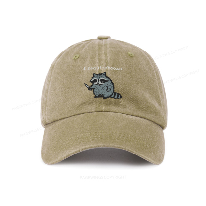 Pagewings I Require Books Washed Cap