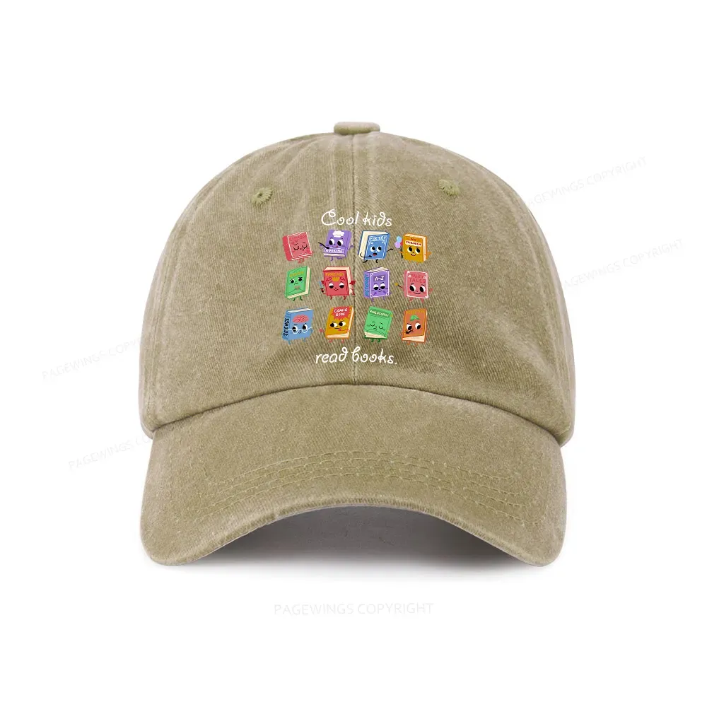 Pagewings School Librarian Shirt, Back To School Shirt Teacher Washed Cap