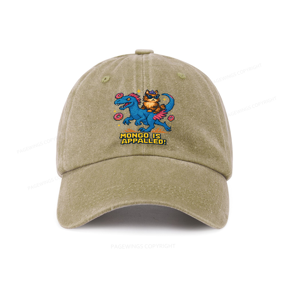 Pagewings Mongo Is Appalled Washed Cap
