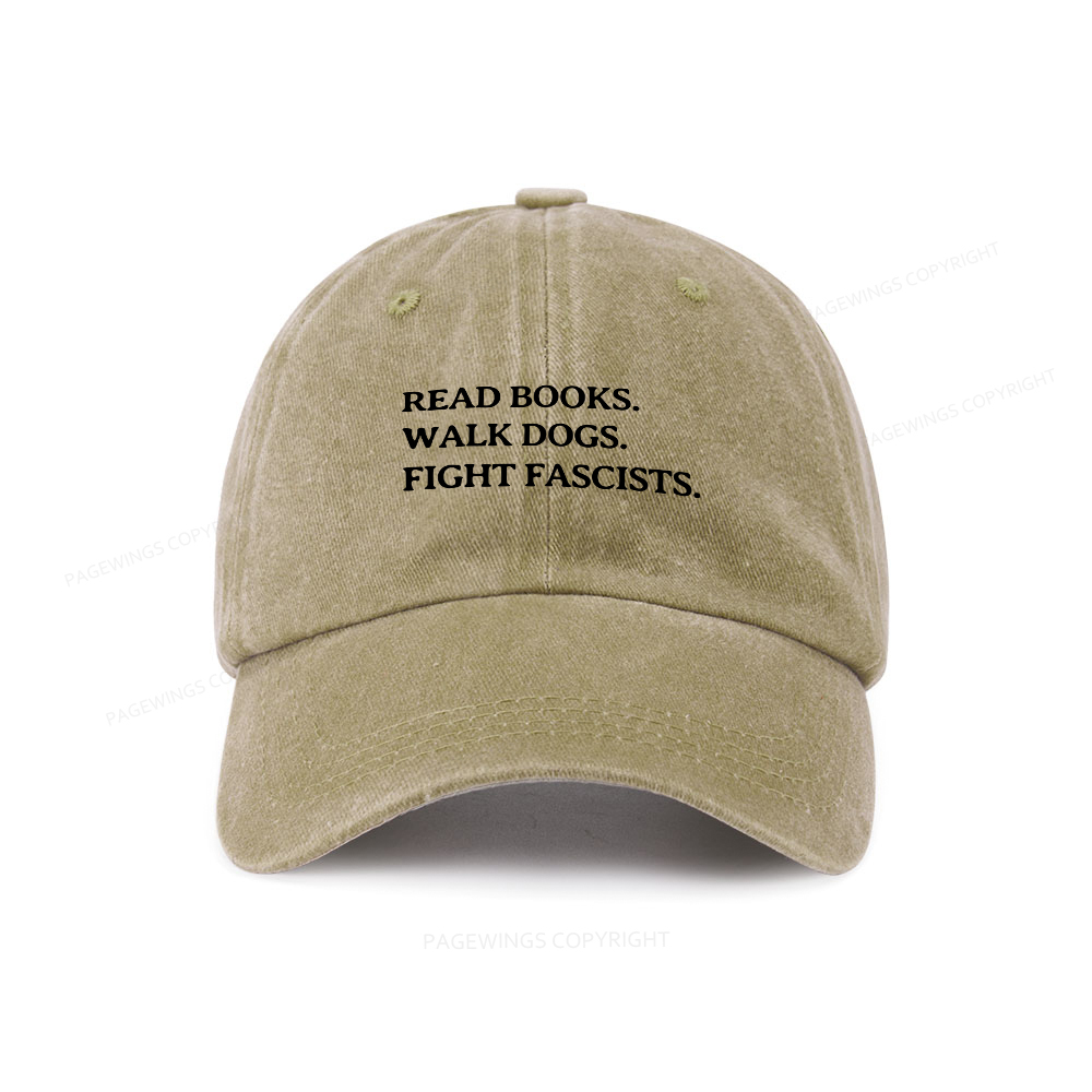 Pagewings Read Books Walk Dogs Washed Cap