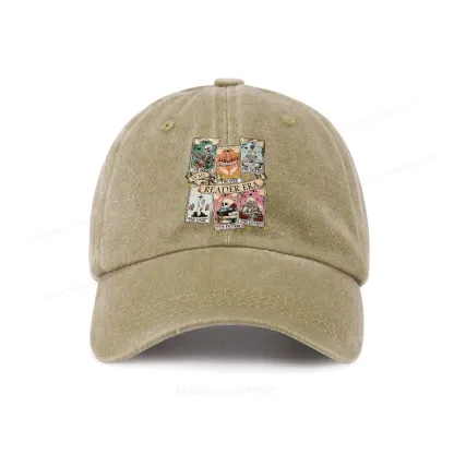 Pagewing Book Lover Gift, Bookish Gift Washed Cap
