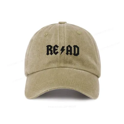 Pagewings Read Back In The Library "Rock And Roll" Washed Cap