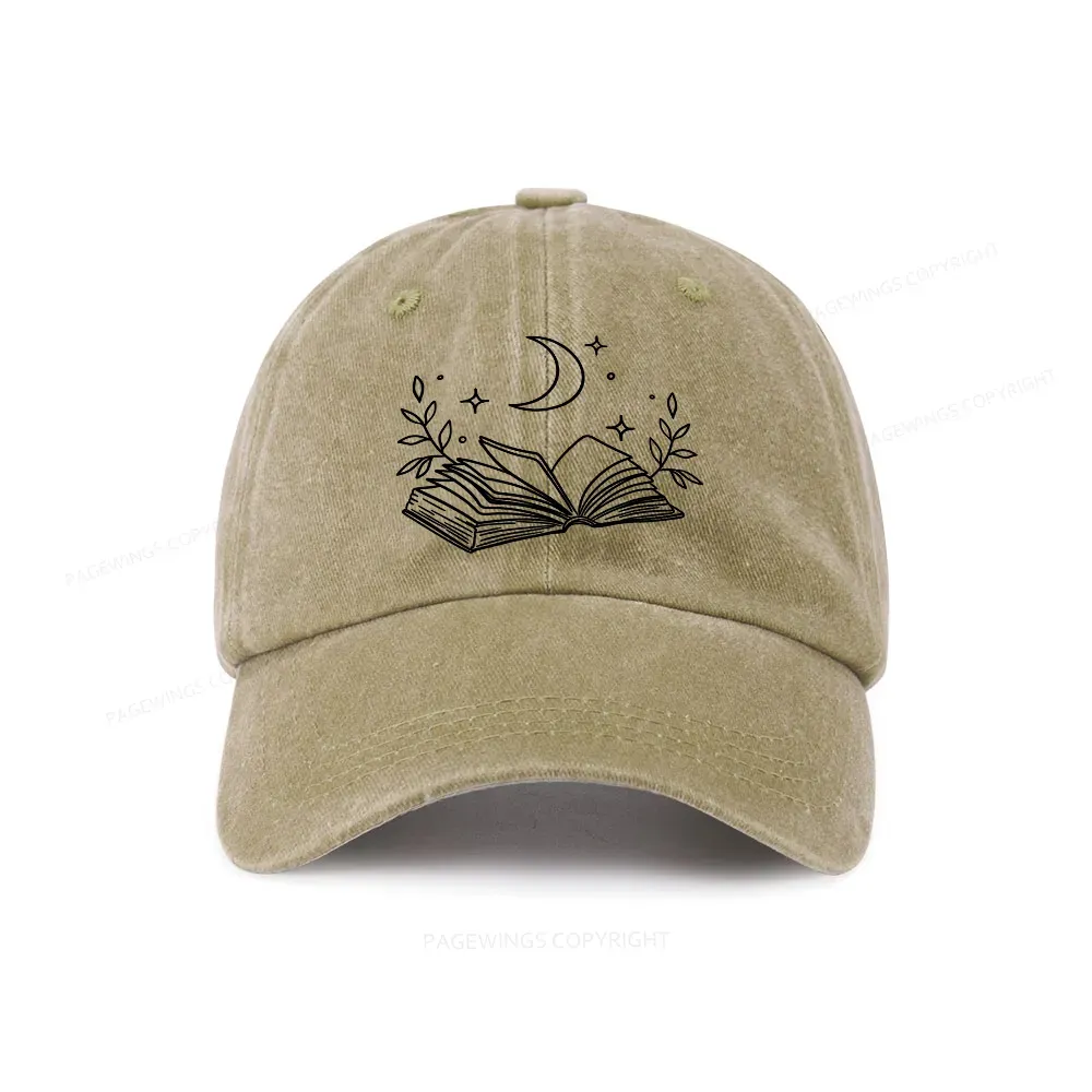 Pagewings Comfort Colors Read Books Be Kind Stay Weird Washed Cap