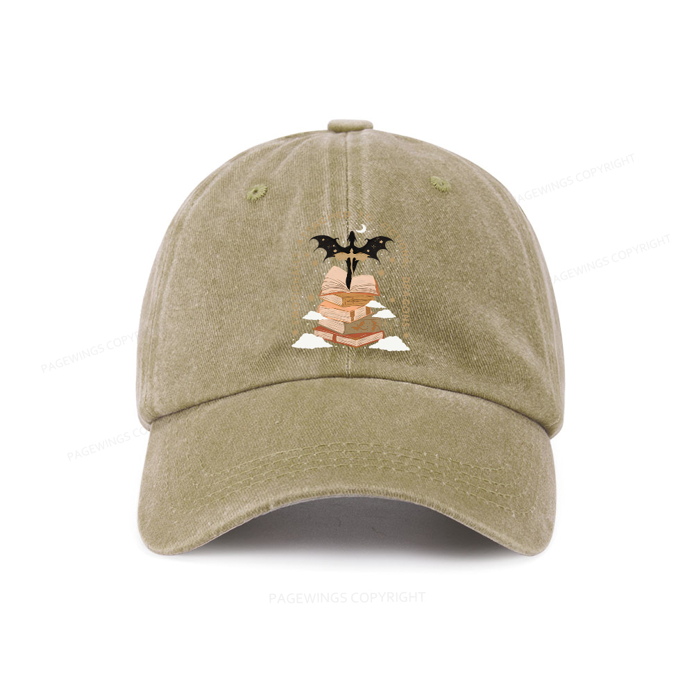 Pagewing Fantasy Romance Reader Gift Romantacy Washed Cap