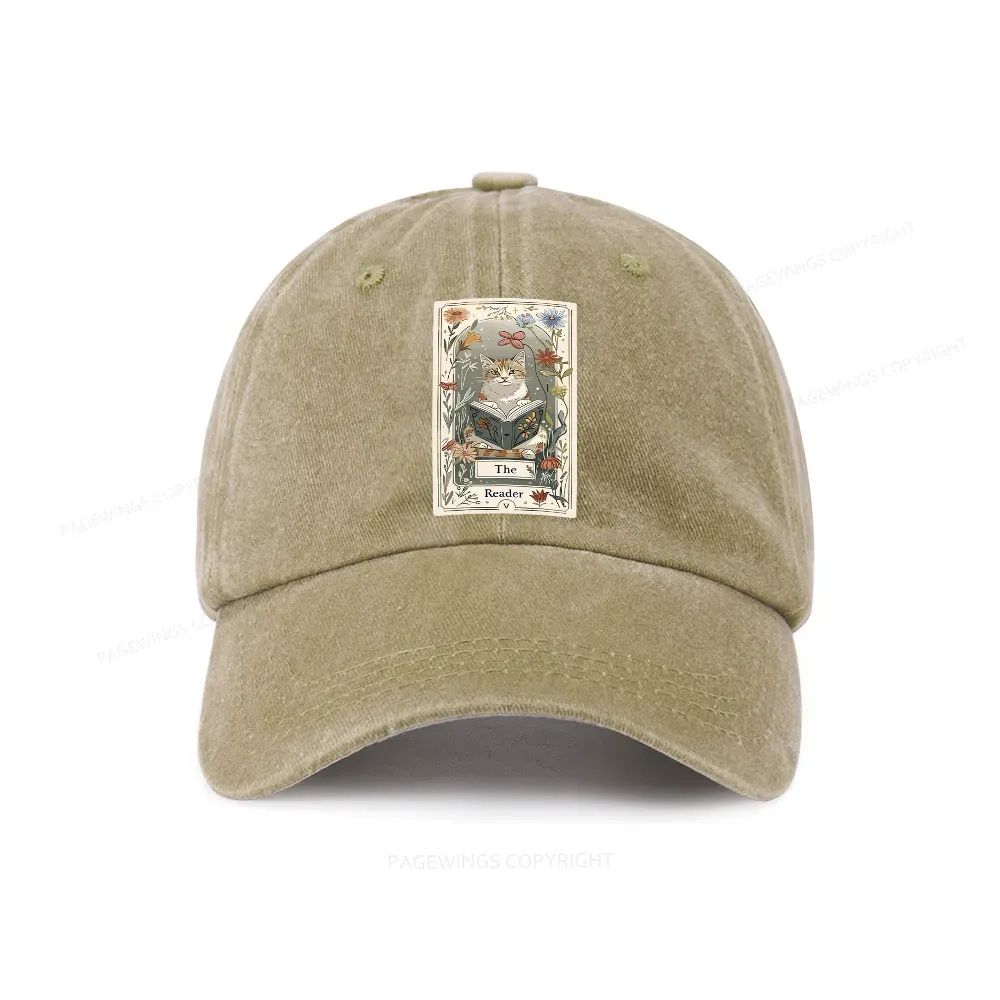 Pagewings The Reader Washed Cap