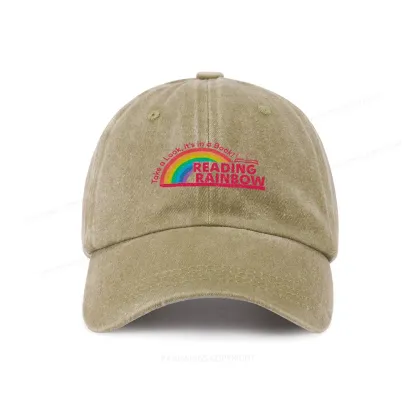 Pagewings Reading Rainbow Washed Cap