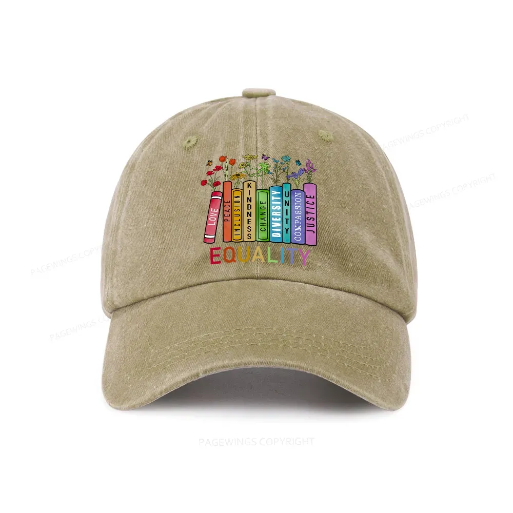 Pagewings Equal Rights Washed Cap