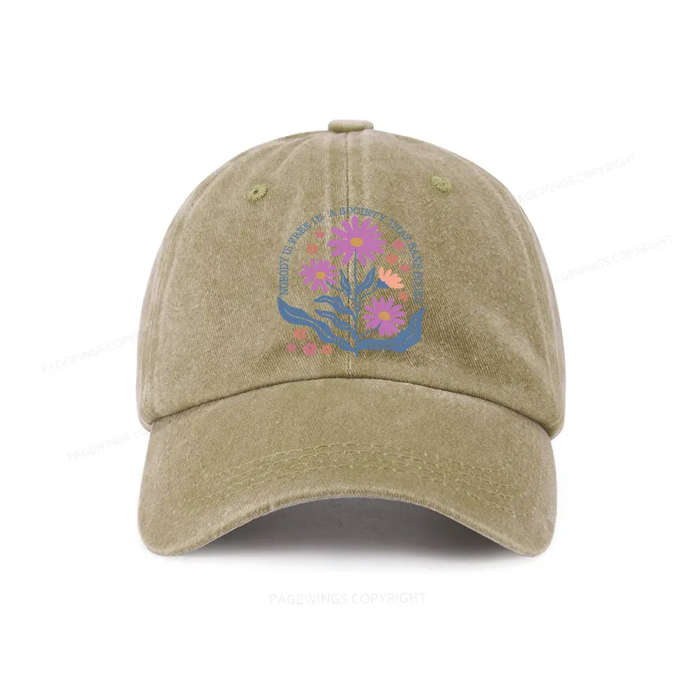 Pagewings Read Banned Books, Social Justice Gift Washed Cap