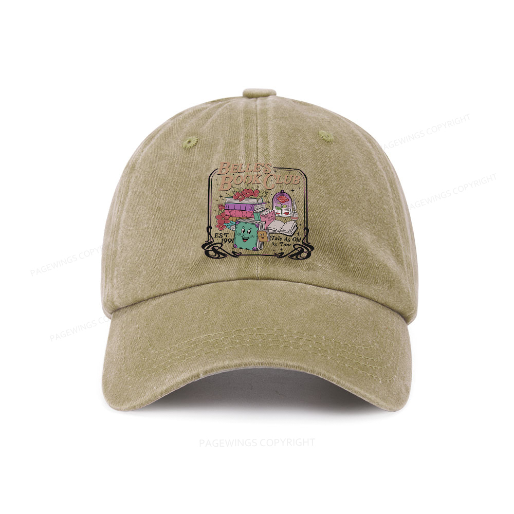 Pagewings Belle's Book Club Washed Cap