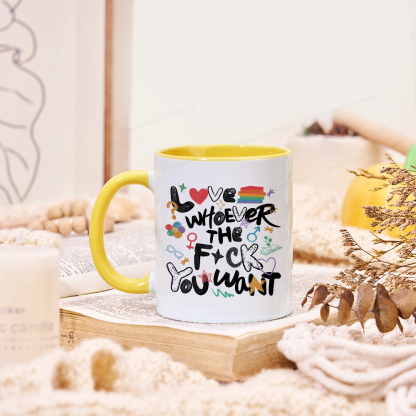 Pagewings Love Whoever The F*ck You Want Mug