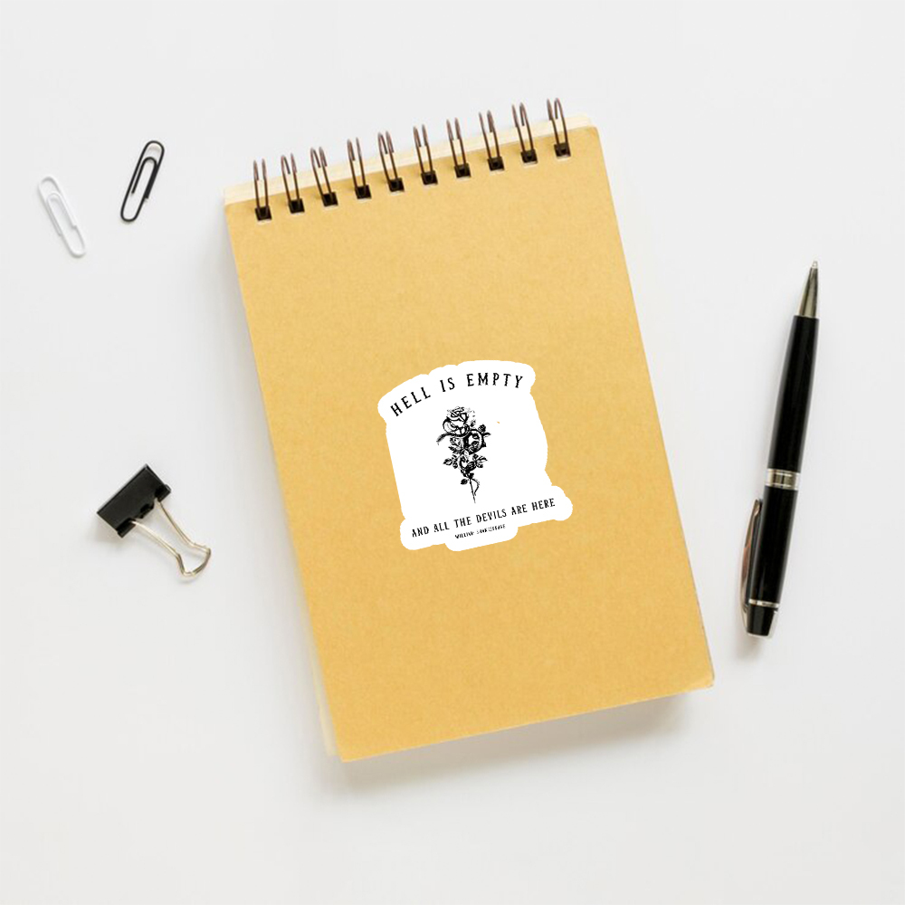 Pagewings Hell Is Empty And All The Devils Are Here Sticker