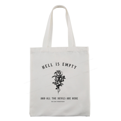 Pagewings Hell Is Empty And All The Devils Are Here Tote Bag