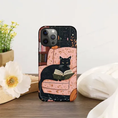 Pagewings Just A Cat Who Loves Reading Phone Case