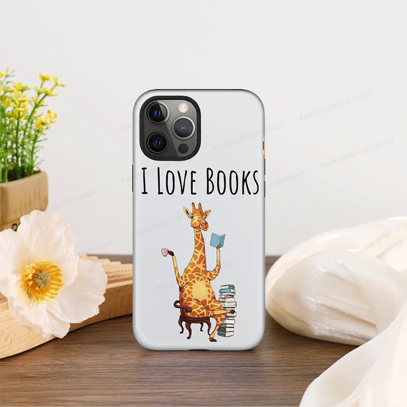 Pagewings I Love Books Phone Case