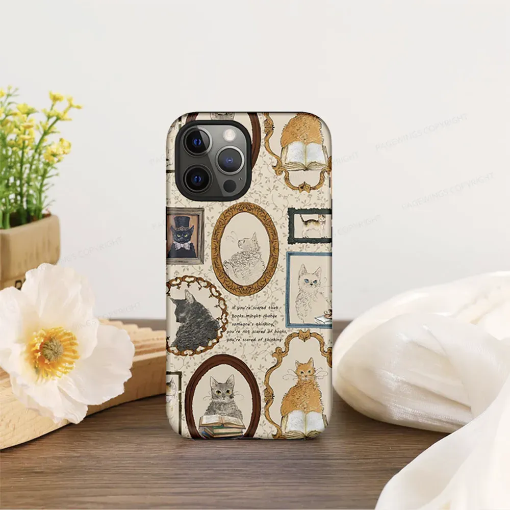 Pagewings You're Not Scared Of Books You're Scared Of Thinking Phone Case