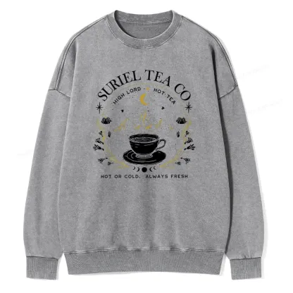 Pagewings Suriel Tea Co Unisex Washed Sweatshirt