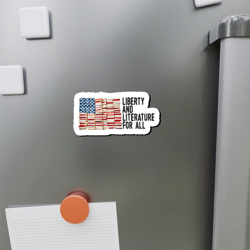 Pagewings Liberty And Literature For All Fridge Magnet