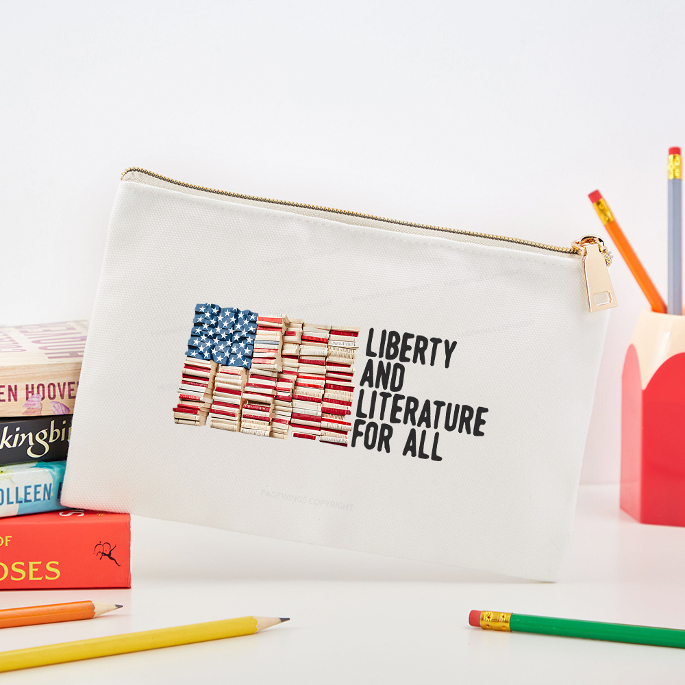 Pagewings Liberty And Literature For All Pouch