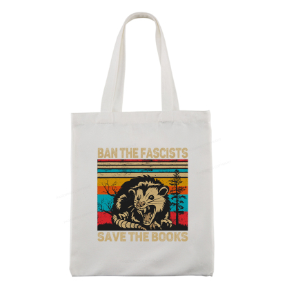 Pagewings Ban The Fascists Save The Books Tote Bag