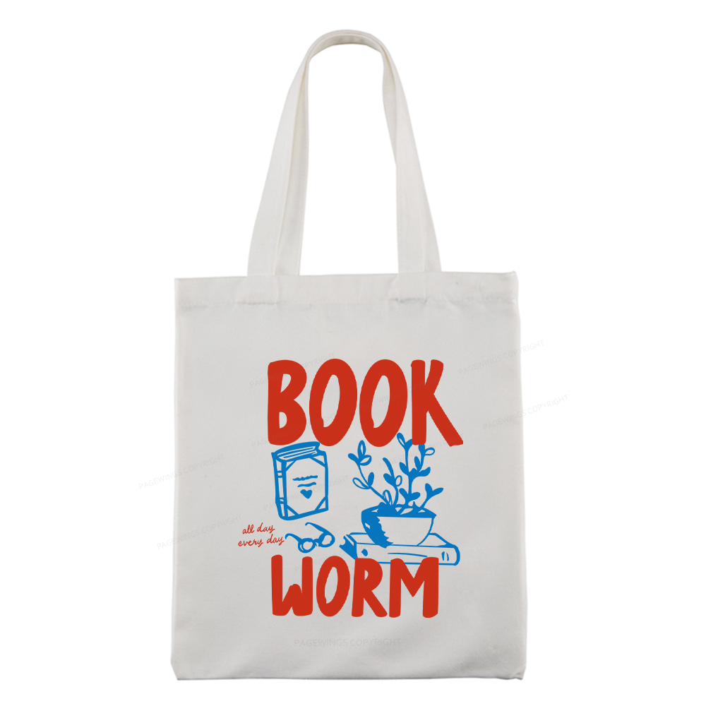 Pagewings Bookworm Tote Bag