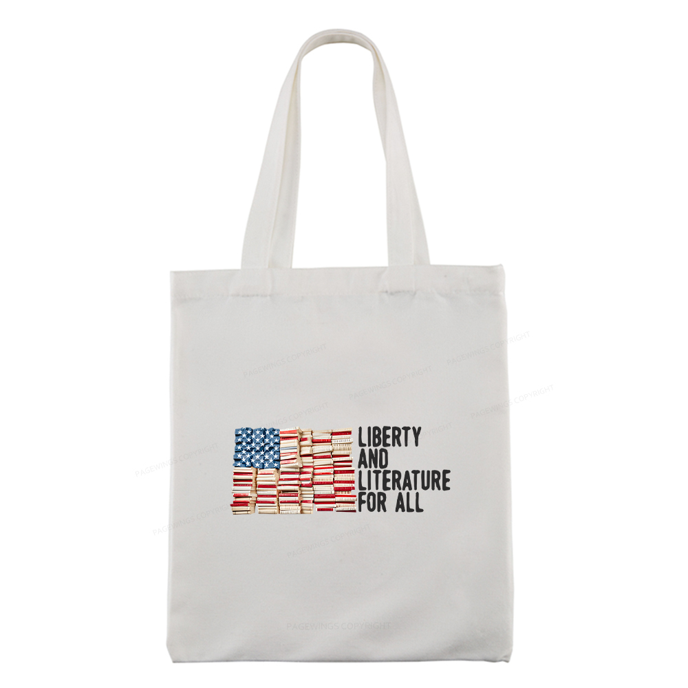 Pagewings Liberty And Literature For All Tote Bag