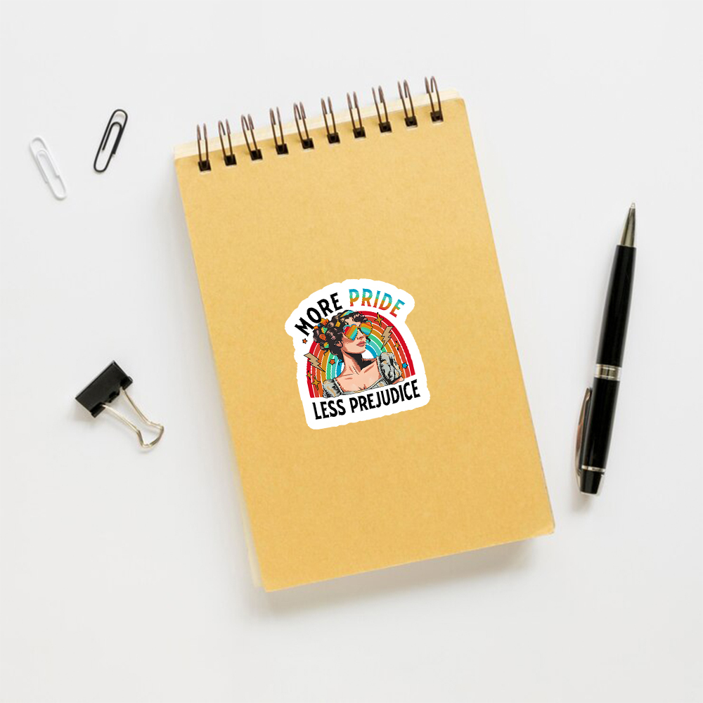 Pagewings More Pride Less Prejudice Sticker