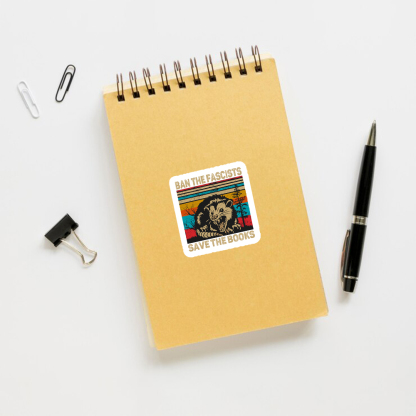 Pagewings Ban The Fascists Save The Books Sticker