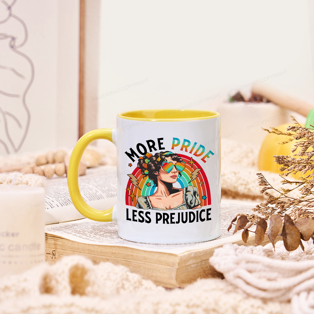 Pagewings More Pride Less Prejudice Mug