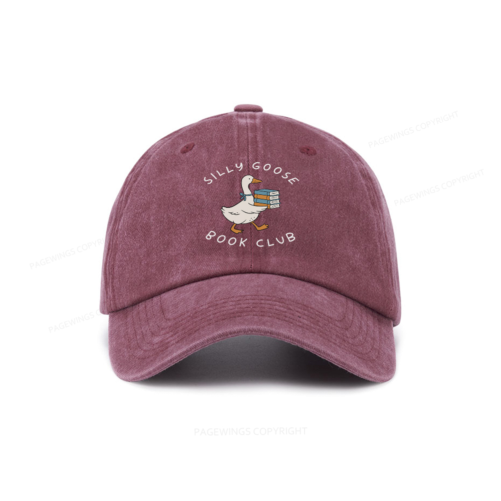 Pagewings Silly Goose Book Club Washed Cap