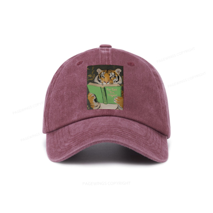 Pagewings Motivational Tiger Washed Cap