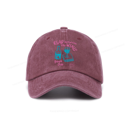 Pagewings Wine Lover Book Club Washed Cap