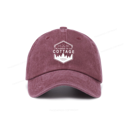 Pagewings Coming To The Cottage Washed Cap