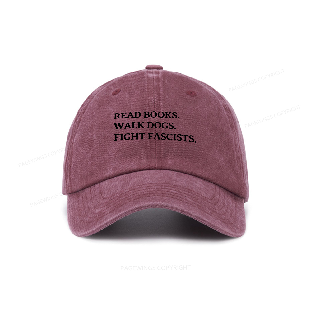 Pagewings Read Books Walk Dogs Washed Cap