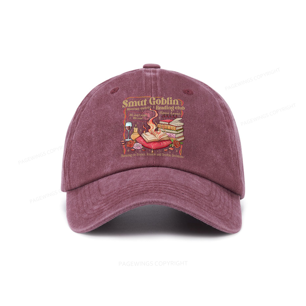 Pagewings Smut Goblin Washed Cap