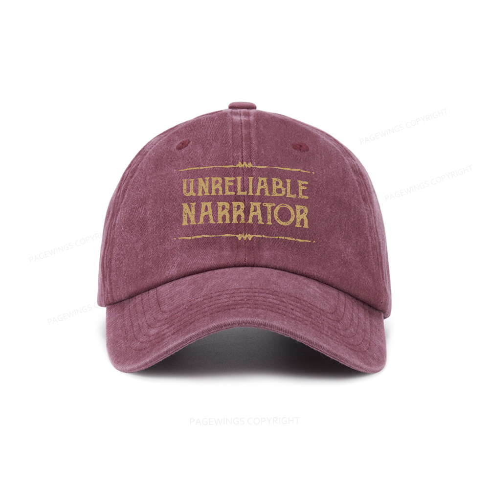 Pagewings Unreliable Narrator Washed Cap