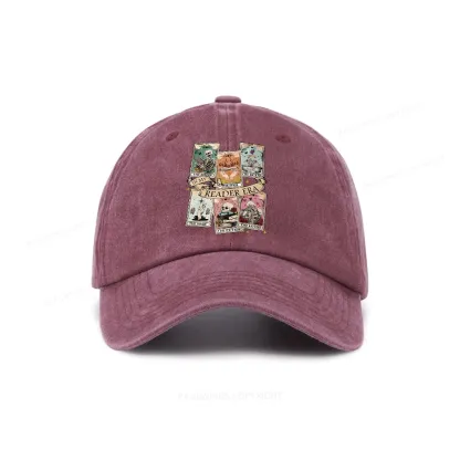 Pagewing Book Lover Gift, Bookish Gift Washed Cap