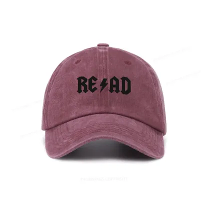 Pagewings Read Back In The Library "Rock And Roll" Washed Cap