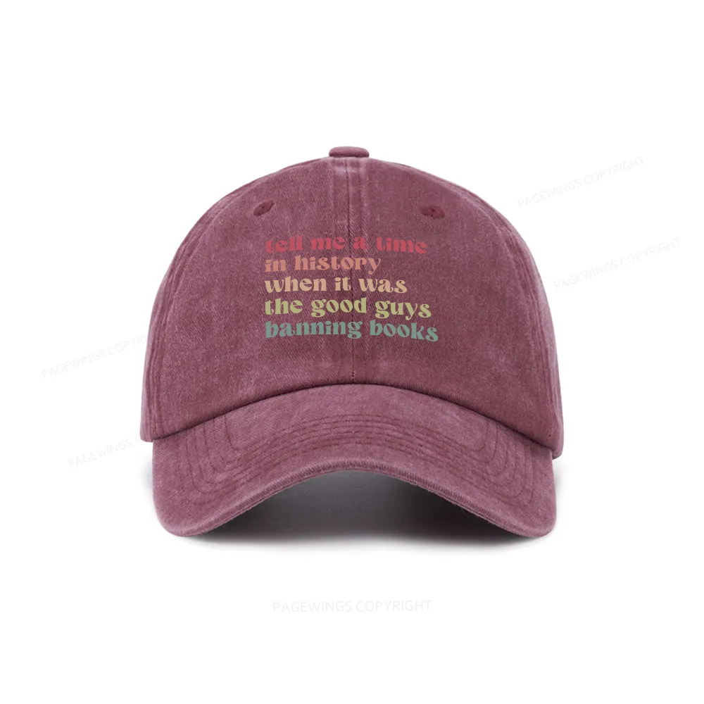 Pagewings Tell Me a Time in History Washed Cap