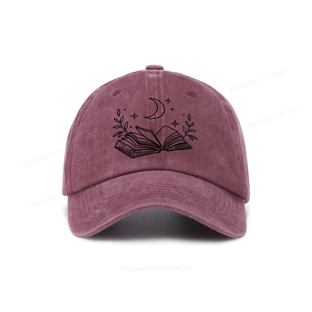 Pagewings Comfort Colors Read Books Be Kind Stay Weird Washed Cap
