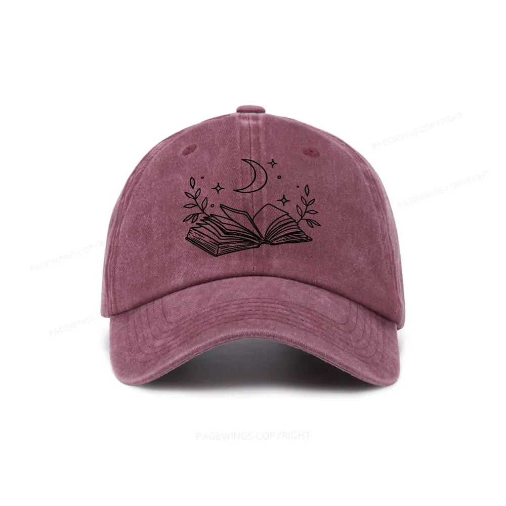 Pagewings Comfort Colors Read Books Be Kind Stay Weird Washed Cap