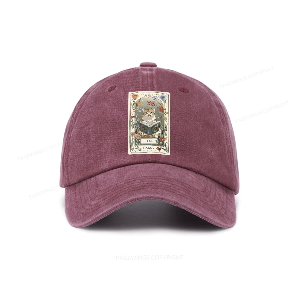 Pagewings The Reader Washed Cap