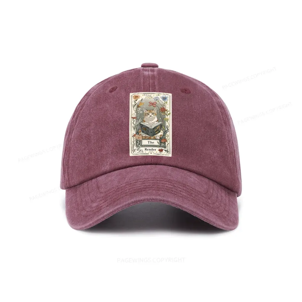 Pagewings The Reader Washed Cap