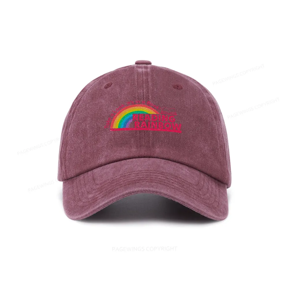 Pagewings Reading Rainbow Washed Cap