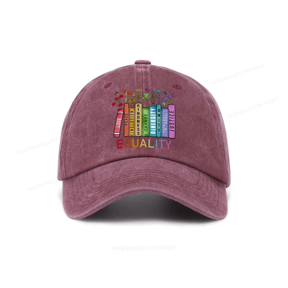 Pagewings Equal Rights Washed Cap