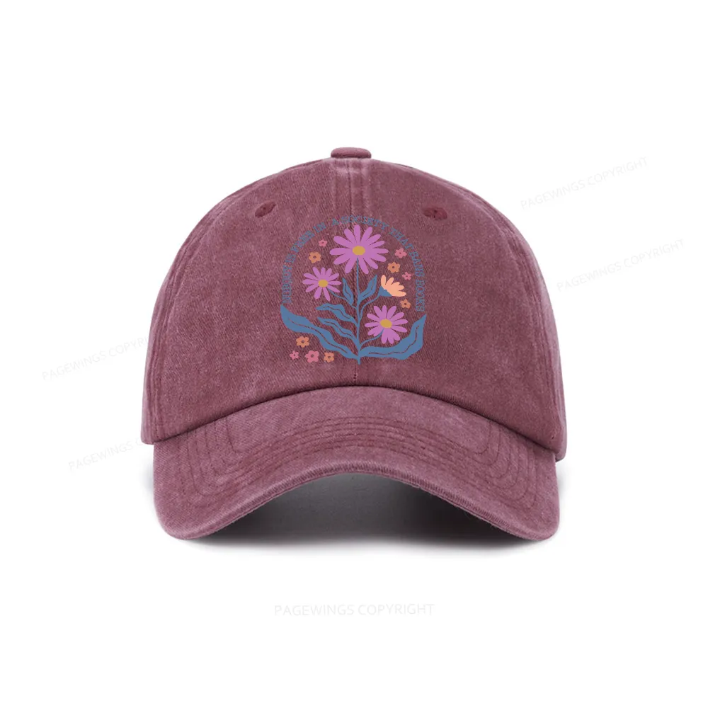 Pagewings Read Banned Books, Social Justice Gift Washed Cap